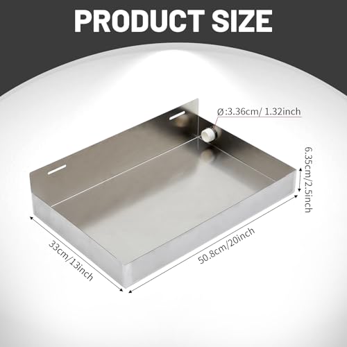 Blulu Tankless Water Heater Drain Pan Wall Mounted, 20" x - Image 3