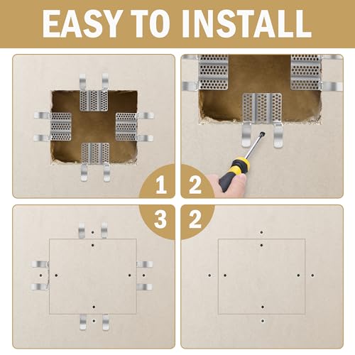32 Pack Drywall Repair Clips, 1/2'' Wall Patch Clip | Home Repair - Image 5
