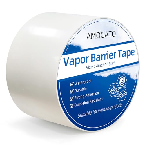 Vapor Barrier Tape - 4 inch x 180' Roll 8 Mil, Heavy Duty - Image 2
