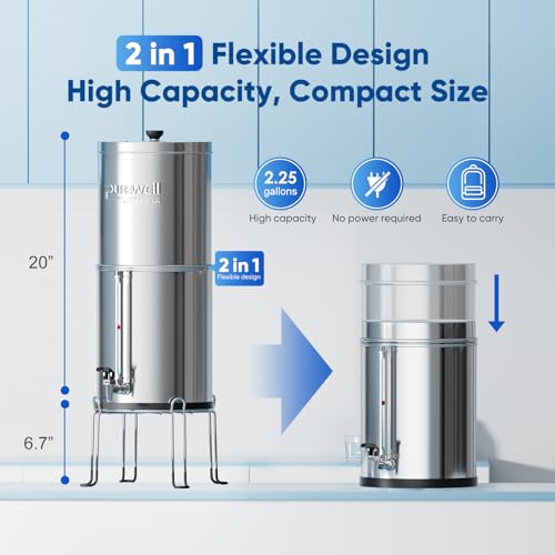Purewell 3-Stage 0.01μm Ultra-Filtration Gravity Water Filter - Image 8