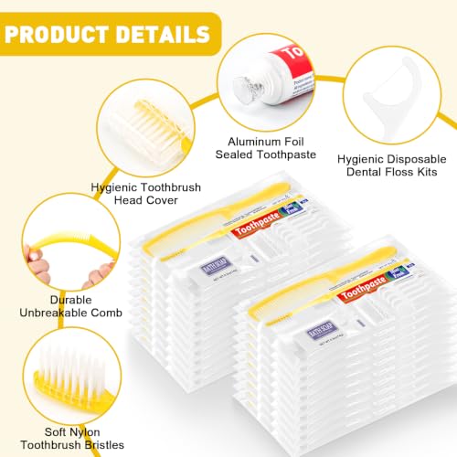 NICEMOVIC 50 Sets Hygiene Kit Bulk for Homeless, Basic - Image 5