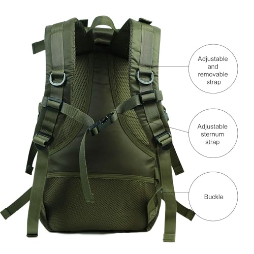 Tactical Flight Backpack, Lightweight Parachute Pack for Travel - Image 6