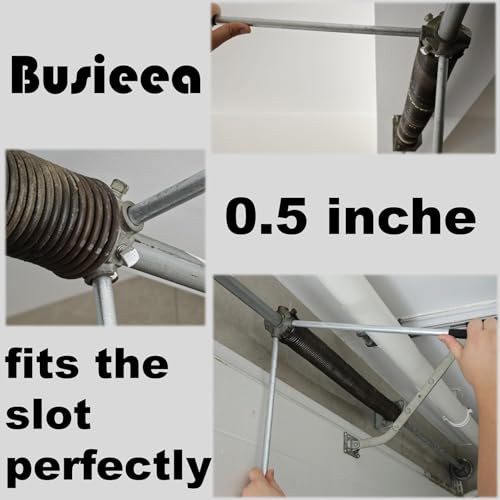 2 Pack 16 Inch Garage Winding Rods 0.5" Steel Torsion Spring - Image 6