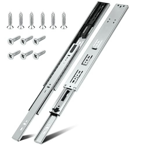 HBL'1 Pair Soft Close Drawer Slides 22 inch,Full Extension - Image 2