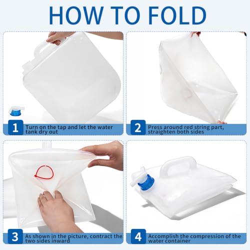 2 Pack 5.3 Gallon Collapsible Container with Spigot - Image 6