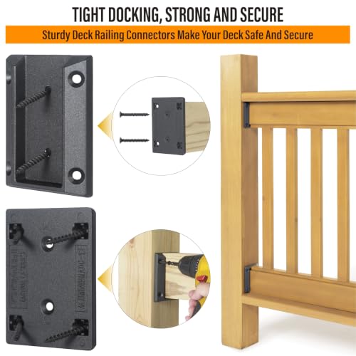 ADC-12 Aluminium Alloy Deck Railing Brackets Connector, for 2 "x4 - Image 6