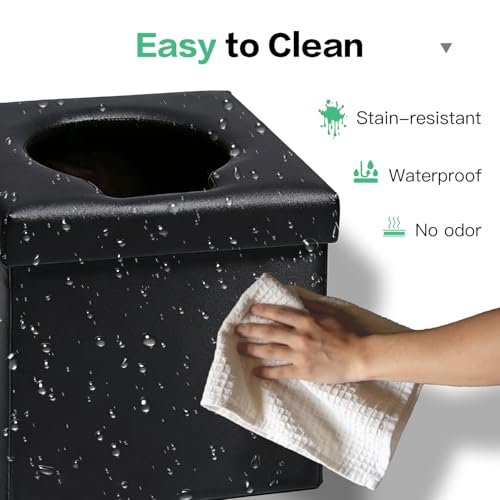4-in-1 Outdoor Foldable Portable Toilet with Lid - Instant - Image 5