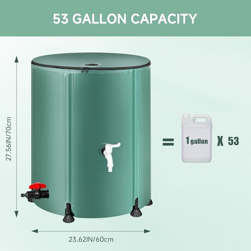 Collapsible Rain Barrel Water Storage Containers 53 Gallon - Image 3