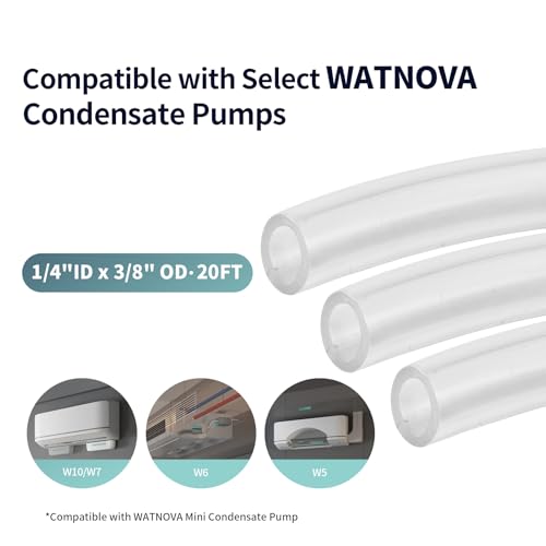 WATNOVA 1/4" ID X 3/8" OD 20ft PVC Clear Vinyl Tubing - Image 3