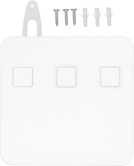 Aeakey No-Nail Adhesive r, 3-Slot Self-Adhesive Storage Rack for Bathroom, Kitchen, and Household Use