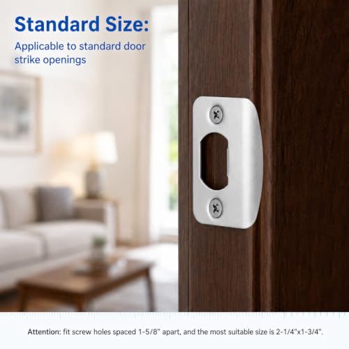 12 Pack Standard Door Strike Plate Repair Kit, Door Latch - Image 5
