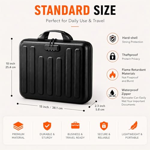 Fireproof Document Organizer with Lock, Waterproof | Home Organization - Image 3