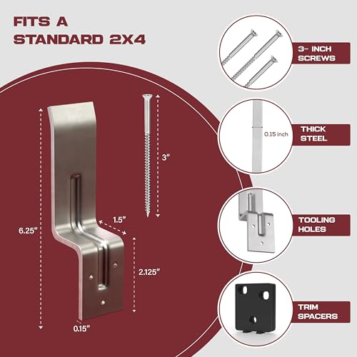 Door Barricade Security Bracket Kit with Install Hardware - Image 3