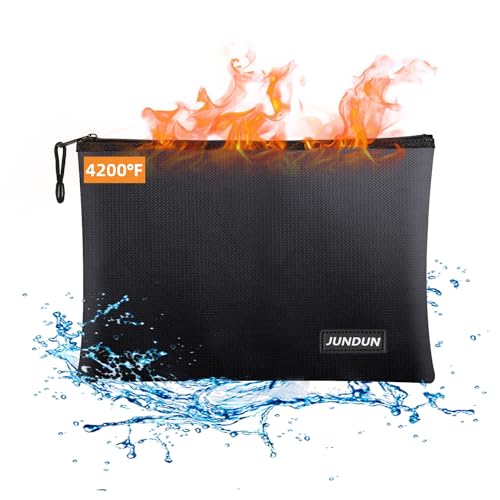 Fireproof Document Bags,14.2”x 10.0”Waterproof Fireproof - Image 2