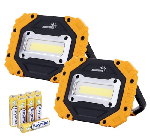 Sunzone Portable LED Work Light,AA Battery Powered Flood Lights - Image 2
