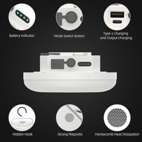 Tent Light LED Rechargeable Camping Portable Hanging | Home Repair - Image 5