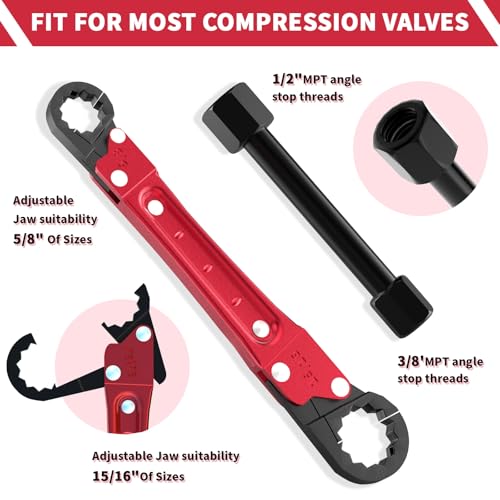 Angle Stop Wrench Kit, 3-Piece Plumbing Tool Set | Hand Tools - Image 5