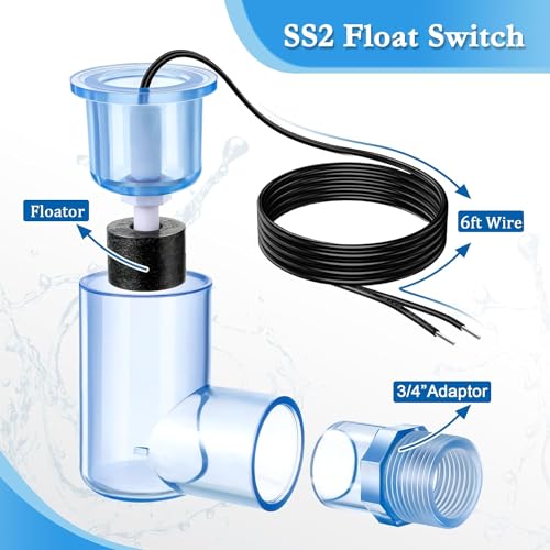 SS2 AC Float Switch L Shape Water Level Accessory with 3/4" - Image 4