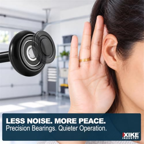 XiKe Nylon Garage Door Roller, 2in. 62002RS Bearing 4in Stem - Image 3