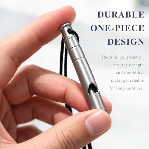 Titanium Emergency Safety Whistle, 125dB Loud Survival - Image 4