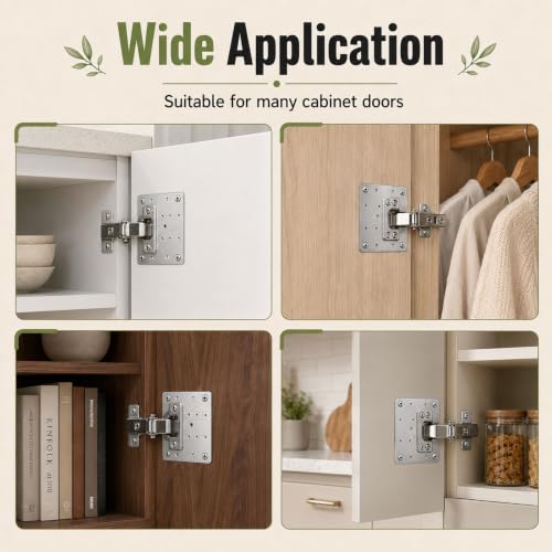 24 PCS Cabinet Hinge Repair Plate Kit, Upgraded 1.0mm | Home Repair - Image 8