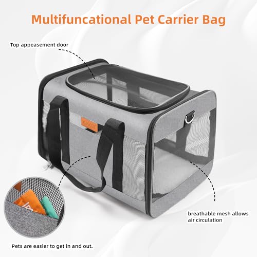 YUNIQUE Soft-Sided Cat & Dog Carrier for Pets Up to 15 - Image 7