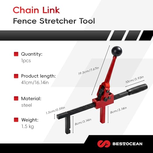 Fence Stretcher Tool, Heavy Duty Chain Link & Barbed Wire - Image 3