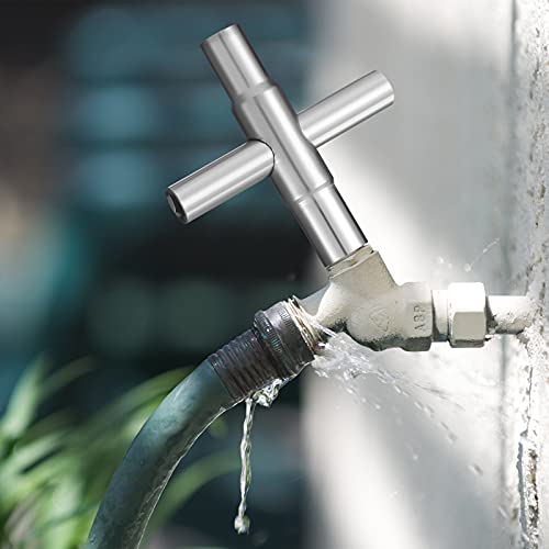 2 Pcs 4 Way 6 Way Sillcock Key Wrench, Valve Faucet Spigot Tool - Image 3