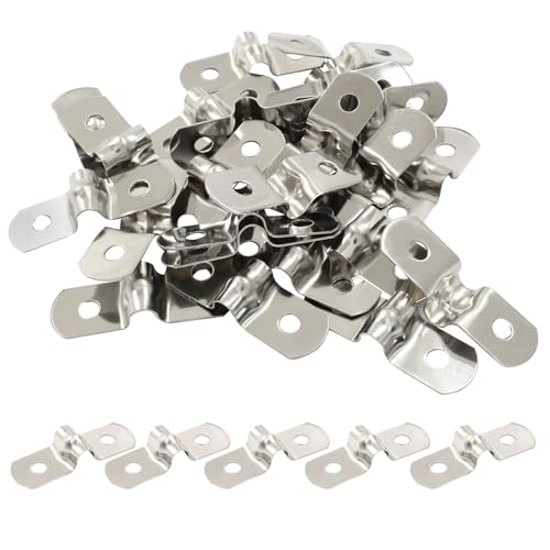 30 Pcs 1/4 Inch Two-Hole U Pipe Clamp Strap, M5 Stainless Steel - Image 6