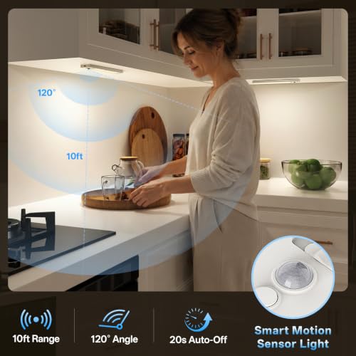Under Cabinet Lighting Wireless,2400mAh Motion Sensor Light - Image 5