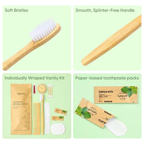 Personal Hygiene Kit Bulk 25 Sets, Travel Size Toiletry - Image 5