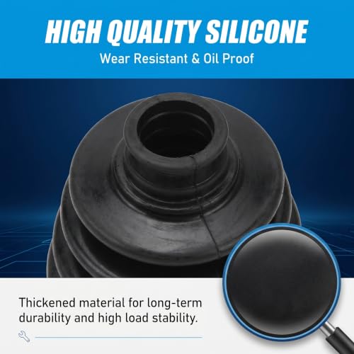 2 PCS CV Boot, Axle Boot Repair Kit with Stainless Steel Clamps - Image 5