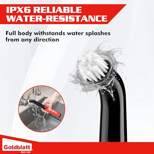 Goldblatt 18-Piece Cordless Electric Spin Scrubber, Waterproof - Image 5