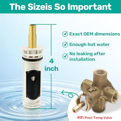 1222 Replacement Cartridge Kit for Moen One Handle Posi - Image 3