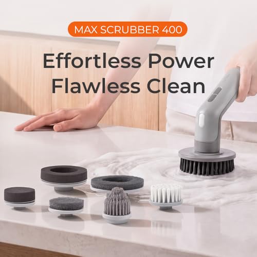 Cordless Electric Spin Scrubber, IPX8 Waterproof, 7 Brush Heads - Image 3