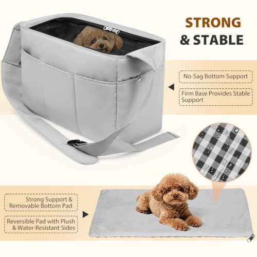 Small Dog Cat Sling Carrier 11 lbs, Crossbody Pet Bag | Pet Essentials - Image 5