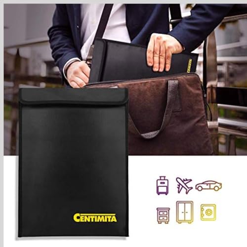 Fireproof Document Bag Waterproof Safe Folder - 2000℉ Money Bag - Image 5