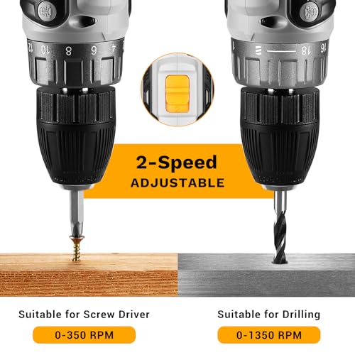 Power Drill Cordless: DEKOPRO Cordless Drill 20V Electric - Image 6