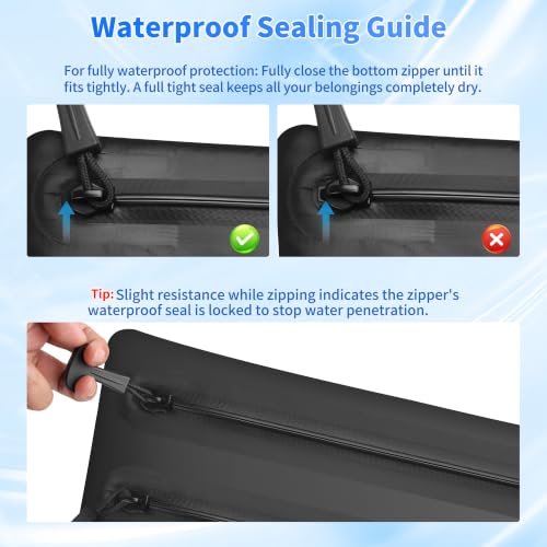 IPX8 Waterproof Boat Document Holder with 2-Pockets, 15.3"x11.8" - Image 6