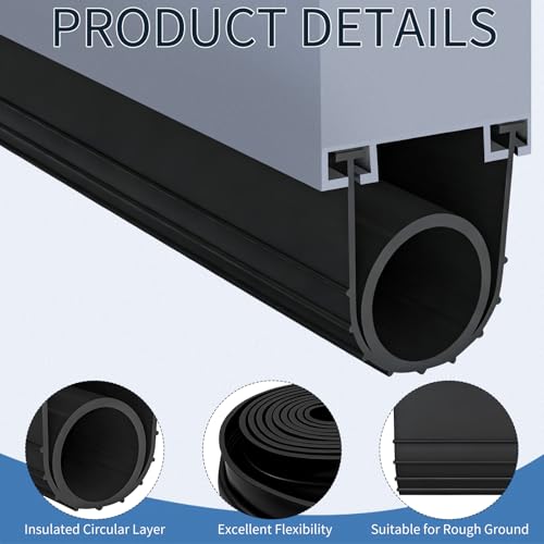 16.4 FT Garage Door Seals Bottom Rubber, U+O Ring - Image 4