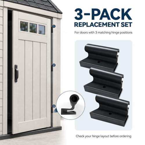 3 Pcs Shed Door Replacement Hinges Compatible with Suncast - Image 6