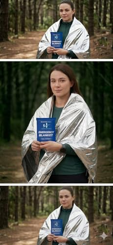 Emergency Blankets Pack of 10 – Mylar Thermal Space - Image 5