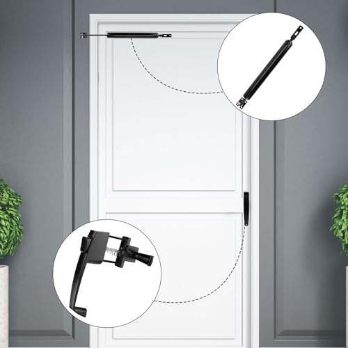 Storm Door Closer & Screen Door Handle, Black Heavy Duty Screen - Image 7