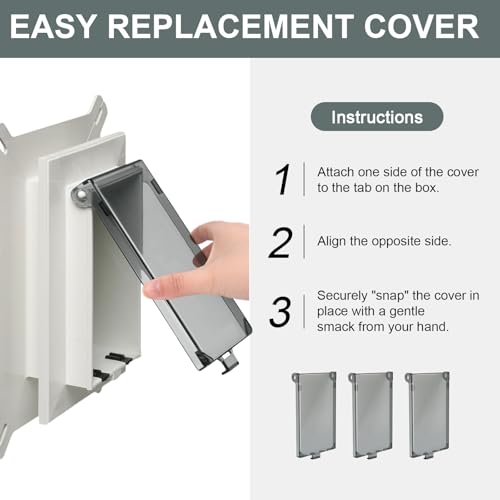 1-Gang Outdoor Outlet Cover, Type 3R Enclosure Cover | Pet Essentials - Image 7