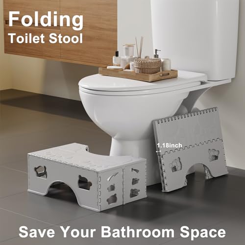 Foldable Toilet Stool Squat, 7 Inch Squatting Potty for Adults - Image 5
