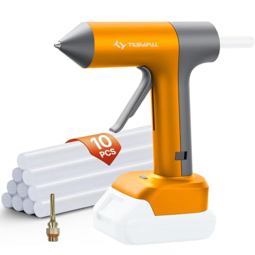 Tilswall 100W Cordless Hot Glue Gun, Compatible | Home Repair - Image 2