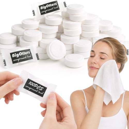BigOtters 100PCS Compressed Towels, Disposable Face Towels - Image 2