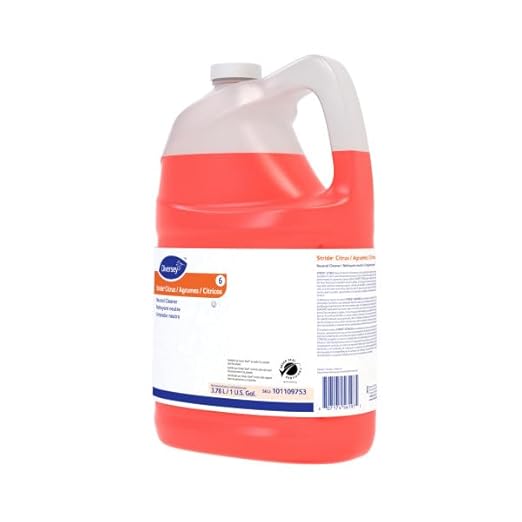 Diversey 101109753 Stride Citrus Neutral Cleaner, Commercial Floor Cleaner, Citrus Scent, Concentrate, 1-Gallon