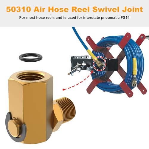 50310 Swivel Joint Connector For Air Hose Reel 1/4'' FPT * 1/4'' - Image 4