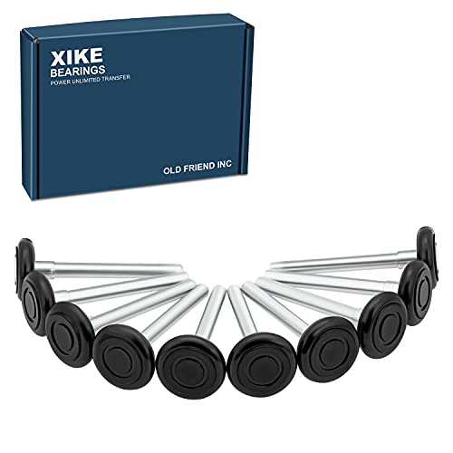 XIKE 10 Pcs 2" Nylon Garage Door Roller 4" Stem, MAX Quiet - Image 2
